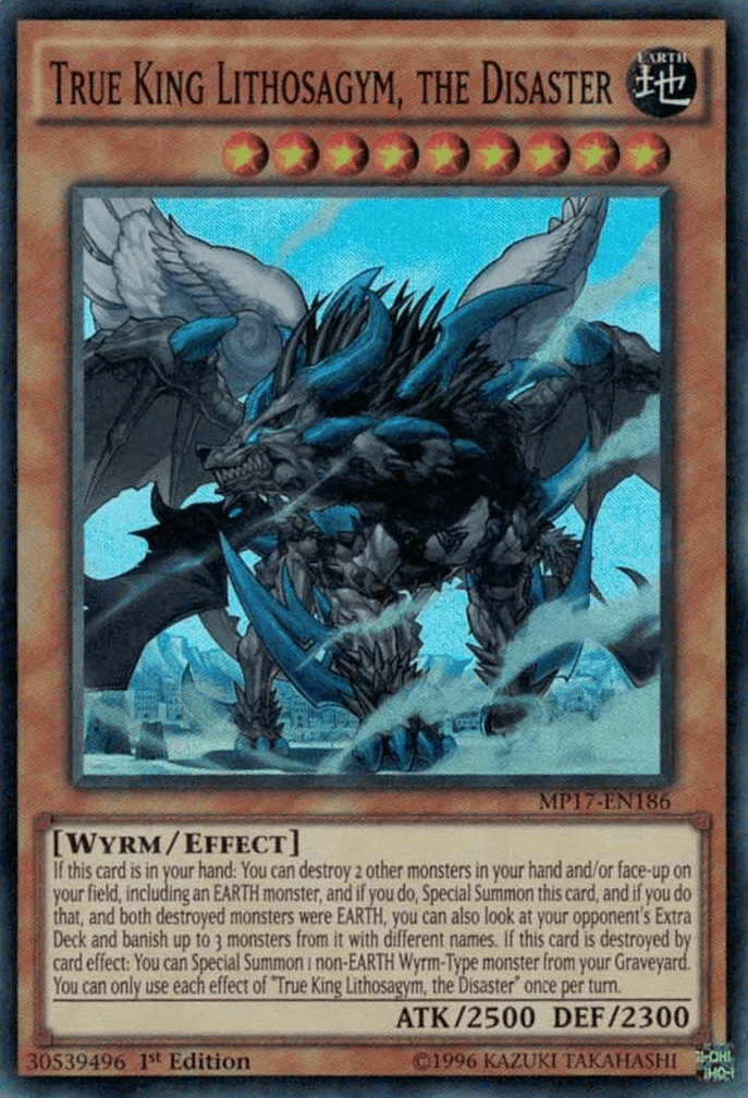 True King Lithosagym, the Disaster [MP17-EN186] Super Rare - Josh's Cards