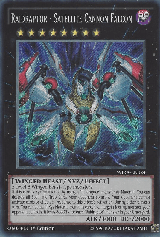 Raidraptor - Satellite Cannon Falcon [WIRA-EN024] Secret Rare - Josh's Cards