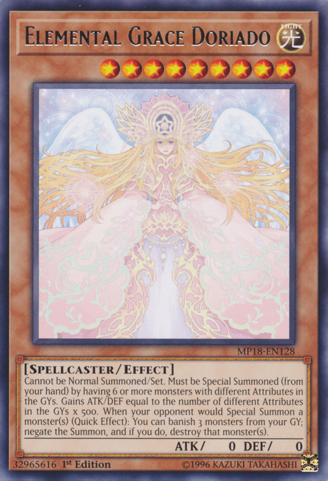 Elemental Grace Doriado [MP18-EN128] Rare - Josh's Cards