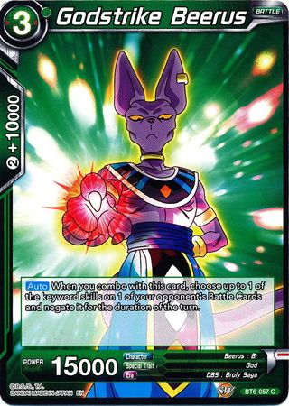 Godstrike Beerus (BT6-057) [Destroyer Kings] Parallel Foil