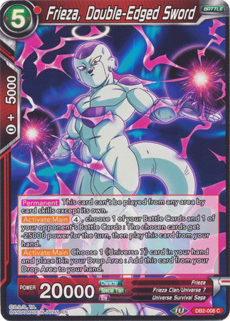 Frieza, Double-Edged Sword (DB2-008) [Divine Multiverse] Parallel Foil