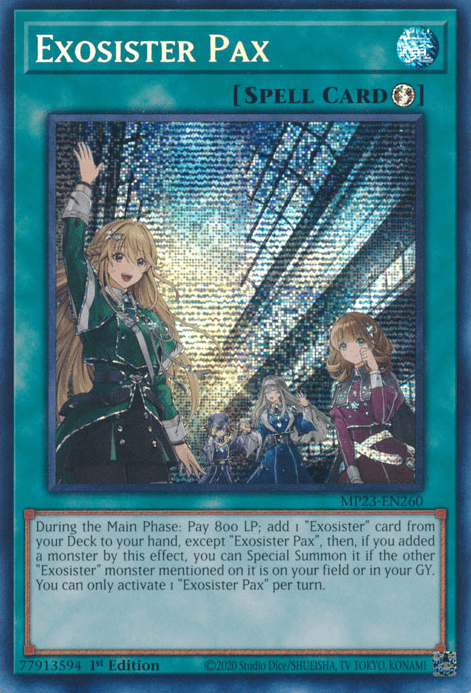 Exosister Pax [MP23-EN260] Prismatic Secret Rare - Josh's Cards