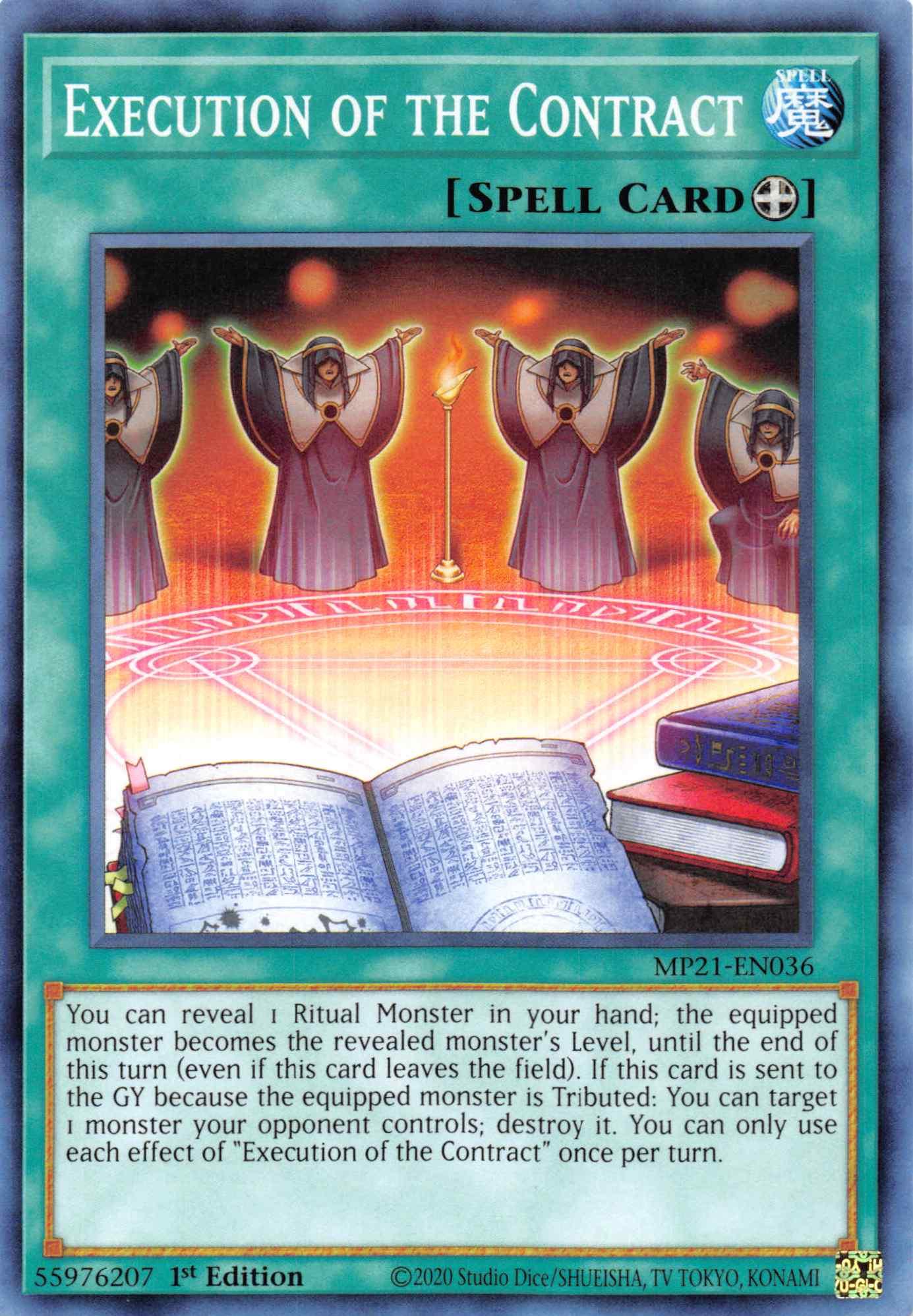 Execution of the Contract [MP21-EN036] Common - Josh's Cards