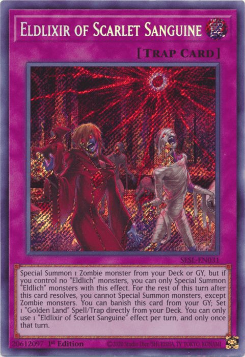 Eldlixir of Scarlet Sanguine [SESL-EN031] Secret Rare - Josh's Cards