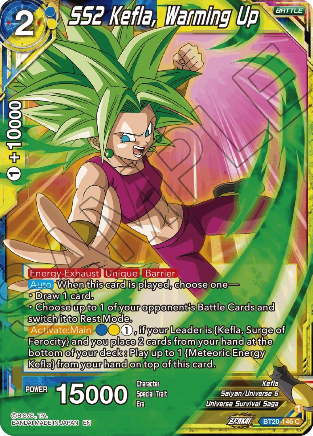 SS2 Kefla, Warming Up (BT20-146) [Power Absorbed] Parallel Foil