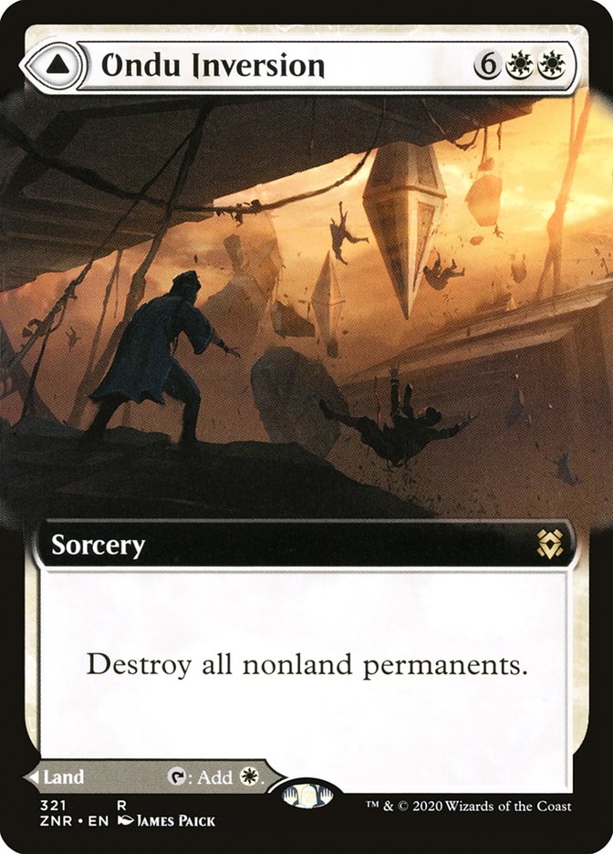 Ondu Inversion // Ondu Skyruins (ZNR-321) - Zendikar Rising: (Extended Art) Foil