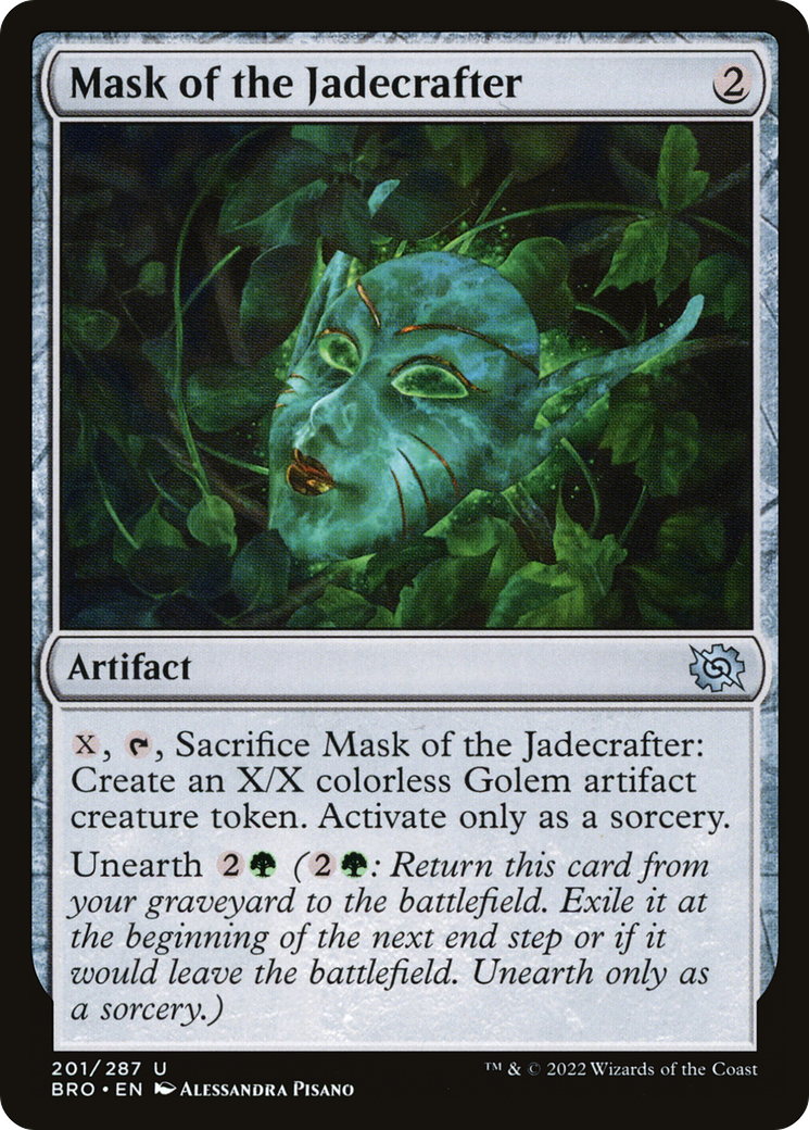 Mask of the Jadecrafter (BRO-201) - The Brothers' War Foil
