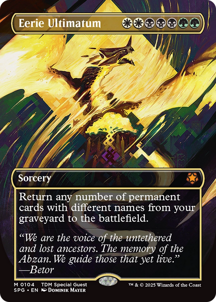Eerie Ultimatum (SPG-104) - Special Guests (Borderless) Foil