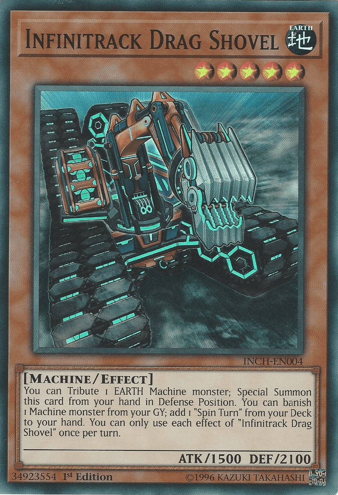 Infinitrack Drag Shovel [INCH-EN004] Super Rare - Josh's Cards