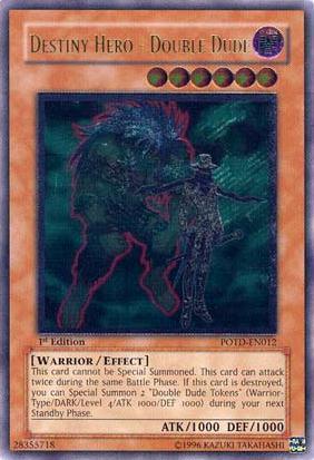 Destiny Hero - Double Dude [POTD-EN012] Ultimate Rare - Josh's Cards