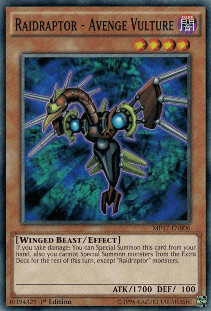 Raidraptor - Avenge Vulture [MP17-EN006] Common - Josh's Cards