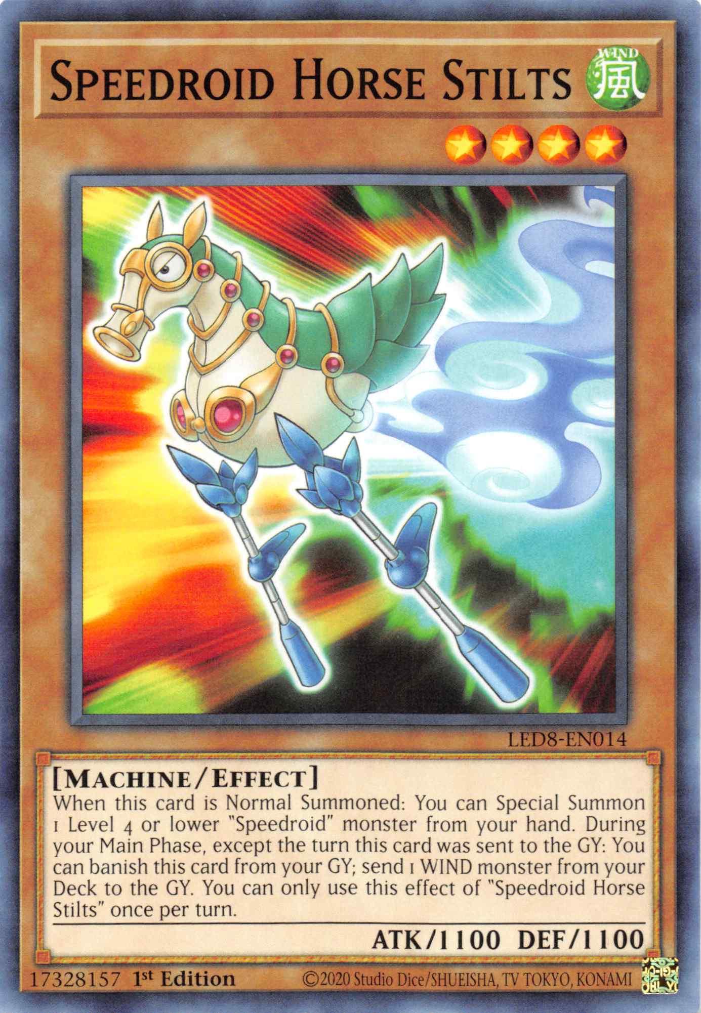 Speedroid Horse Stilts [LED8-EN014] Common - Josh's Cards
