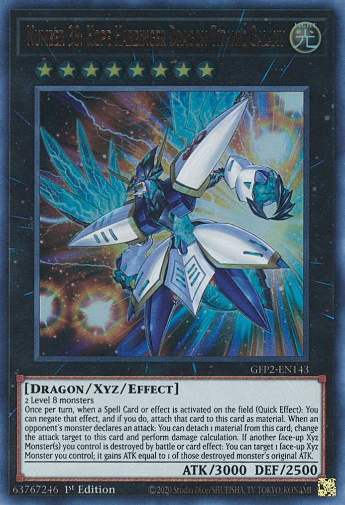Number 38: Hope Harbinger Dragon Titanic Galaxy [GFP2-EN143] Ultra Rare - Josh's Cards