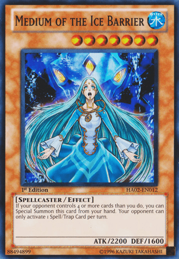 Medium of the Ice Barrier [HA02-EN012] Super Rare - Josh's Cards