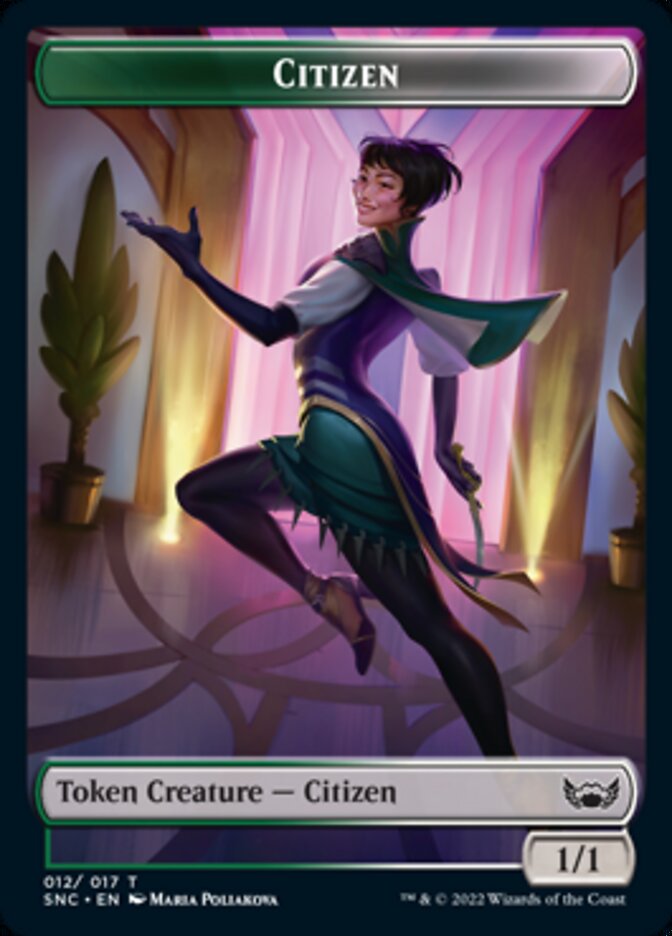 Treasure (017) // Citizen Double-Sided Token [Streets of New Capenna Tokens] Foil