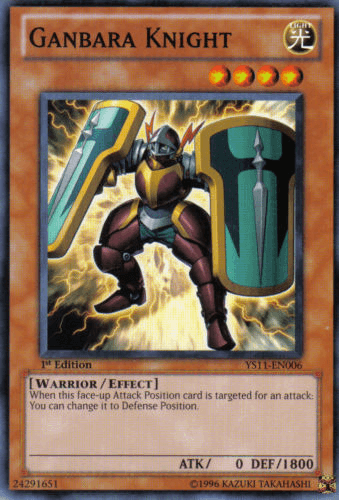 Ganbara Knight [YS11-EN006] Common - Josh's Cards