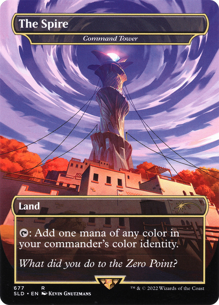 Command Tower (SLD-677) - Secret Lair Drop / The Spire (Borderless)