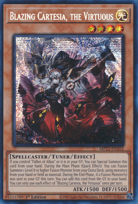 Blazing Cartesia, the Virtuous [MP23-EN162] Prismatic Secret Rare - Josh's Cards