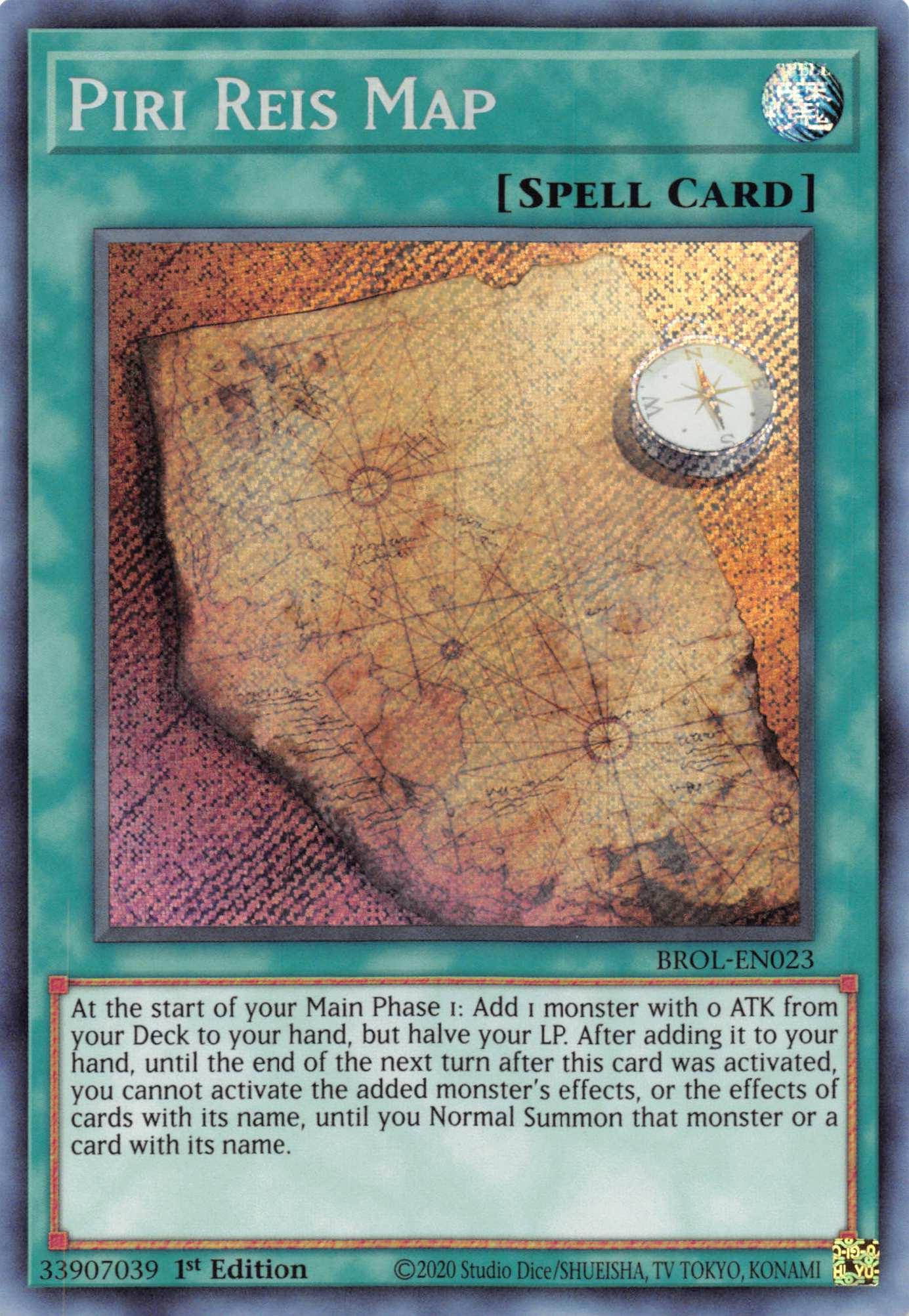 Piri Reis Map [BROL-EN023] Secret Rare - Josh's Cards