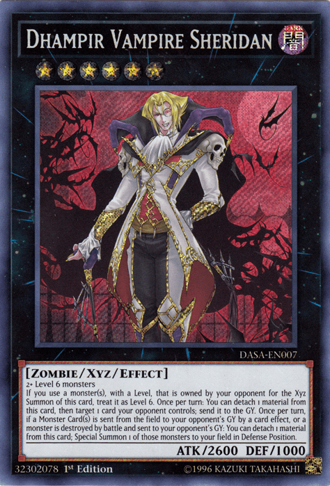 Dhampir Vampire Sheridan [DASA-EN007] Secret Rare - Josh's Cards