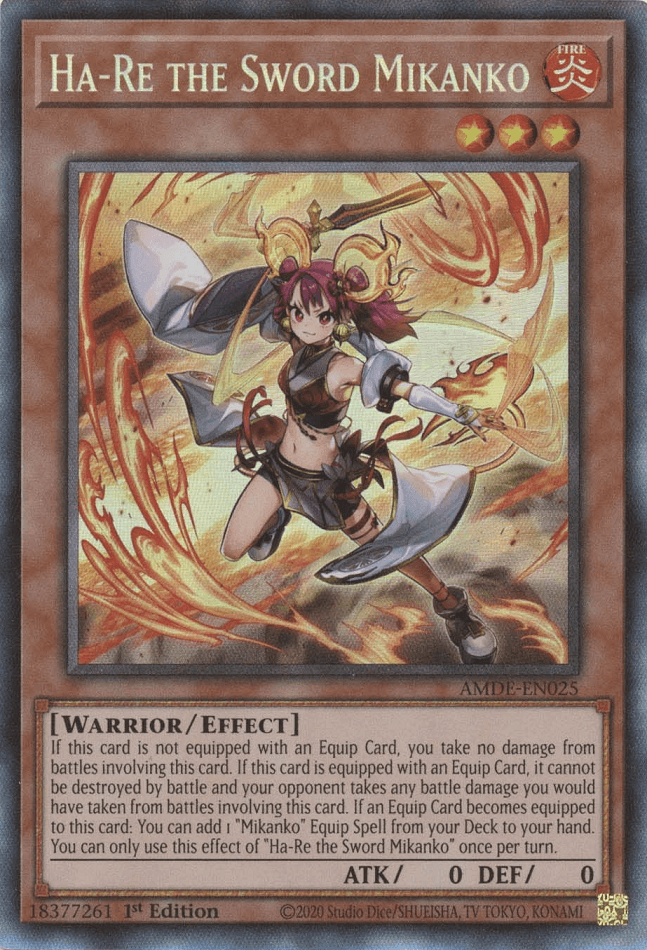Ha-Re the Sword Mikanko [AMDE-EN025] Collector's Rare - Josh's Cards