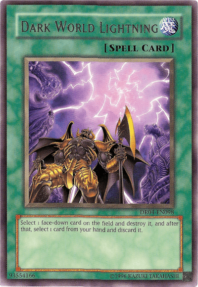 Dark World Lightning [DR04-EN098] Rare - Josh's Cards