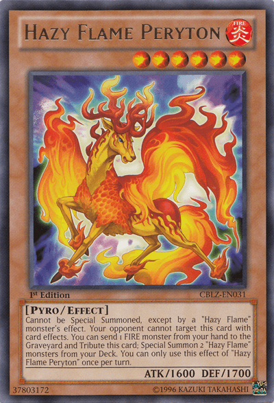 Hazy Flame Peryton [CBLZ-EN031] Rare - Josh's Cards