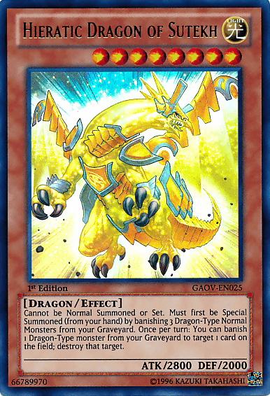 Hieratic Dragon of Sutekh [GAOV-EN025] Ultra Rare - Josh's Cards