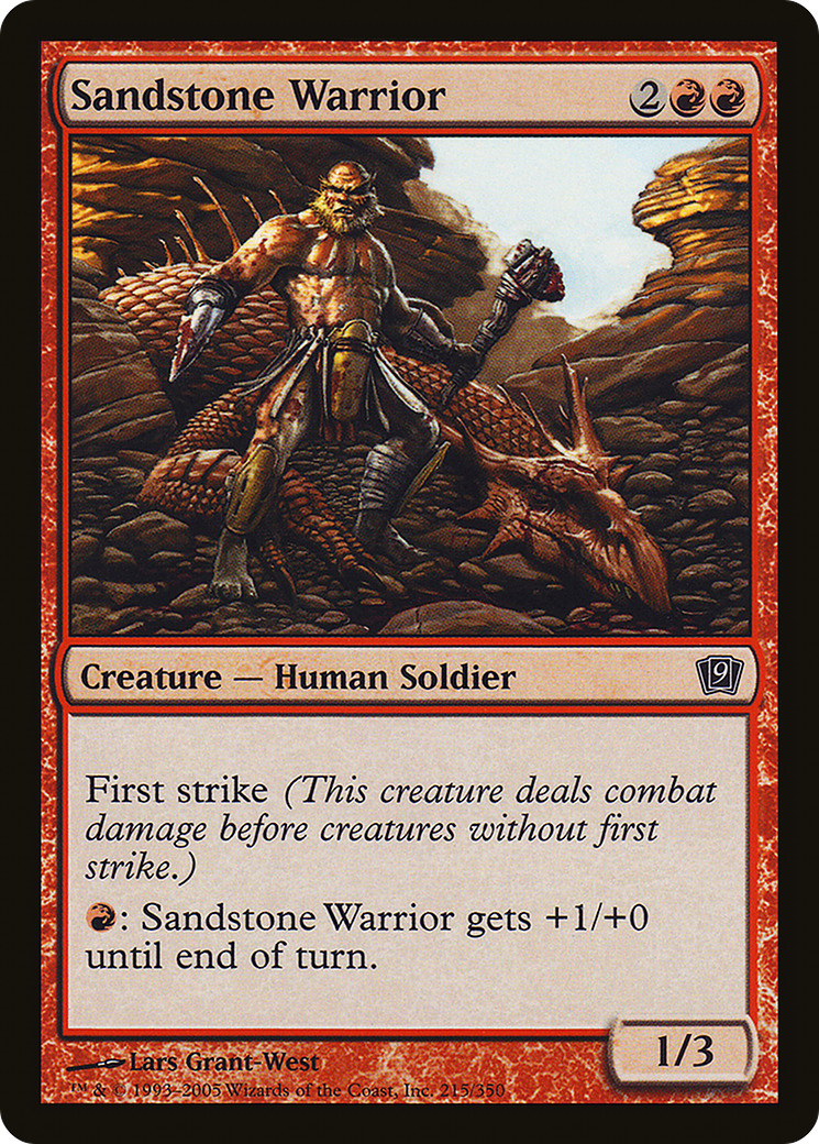 Sandstone Warrior [Ninth Edition] Foil