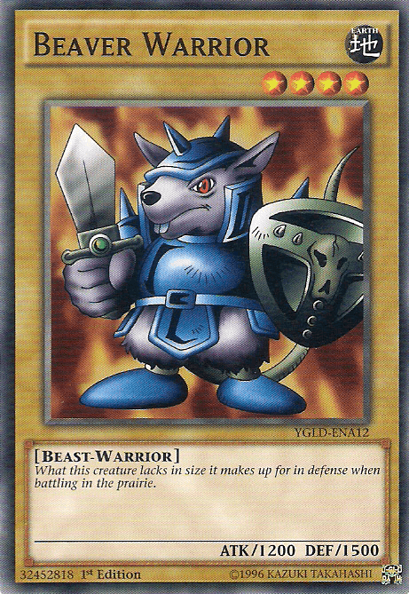Beaver Warrior [YGLD-ENA12] Common - Josh's Cards