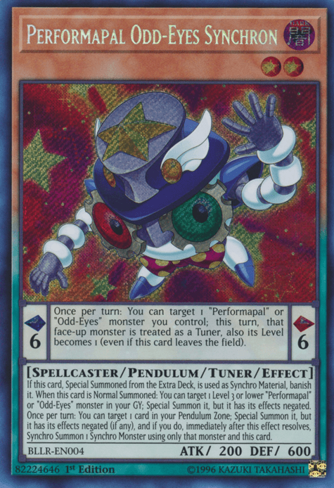 Performapal Odd-Eyes Synchron [BLLR-EN004] Secret Rare - Josh's Cards