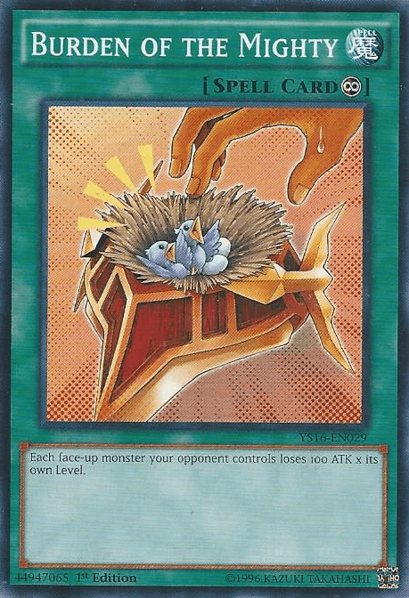 Burden of the Mighty [YS16-EN029] Common - Josh's Cards