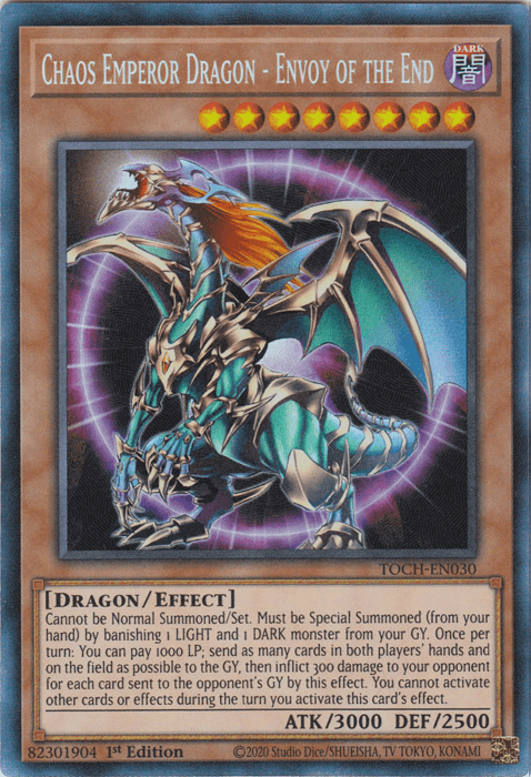 Chaos Emperor Dragon - Envoy of the End [TOCH-EN030] Collector's Rare - Josh's Cards