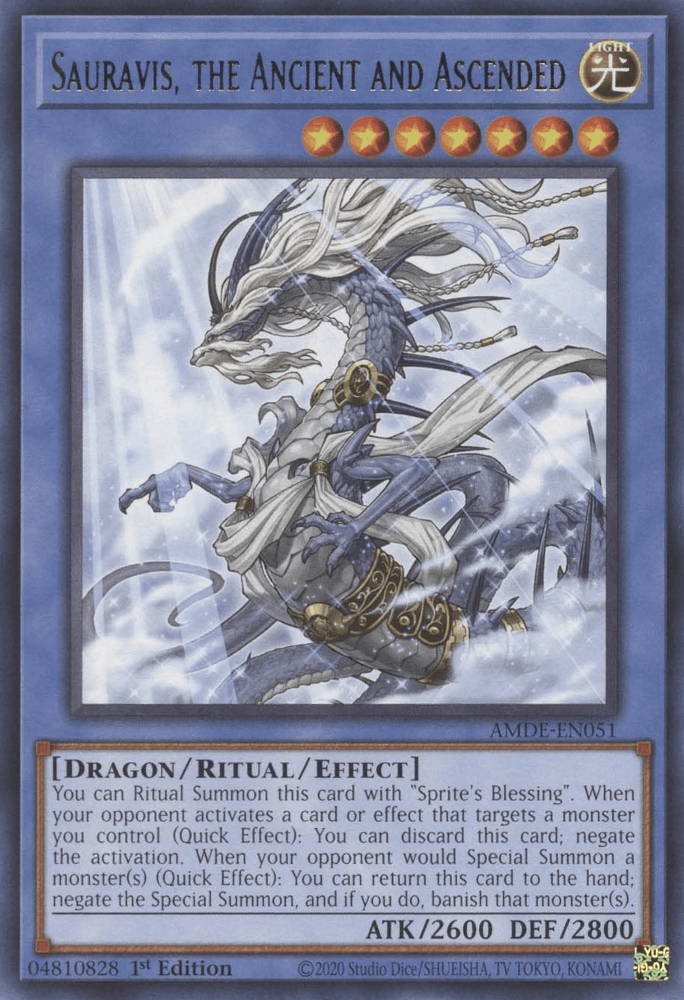 Sauravis, the Ancient and Ascended [AMDE-EN051] Rare - Josh's Cards