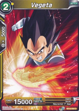 Vegeta (BT12-093) [Vicious Rejuvenation] Parallel Foil