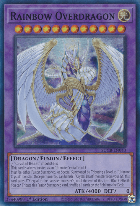 Rainbow Overdragon [SDCB-EN043] Super Rare - Josh's Cards