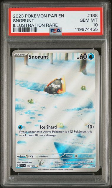 Snorunt Paradox Rift 188/182 PSA 10