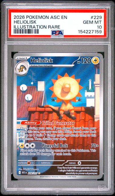 Heliolisk Ascended Heroes 229/217 PSA 10