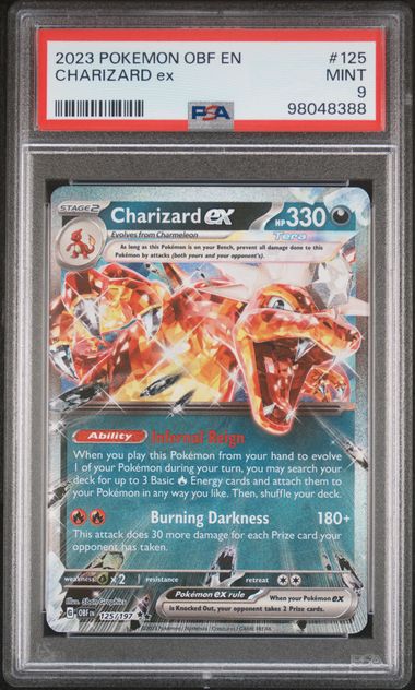 Charizard ex Obsidian Flames 125/197 PSA 9