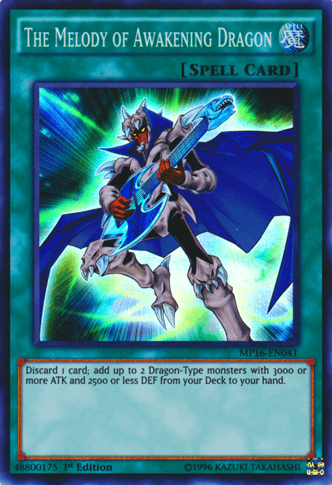 The Melody of Awakening Dragon [MP16-EN041] Super Rare - Josh's Cards