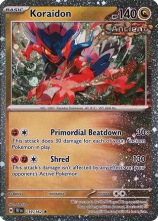 Koraidon (Cosmos Holo) 119/162 - Miscellaneous Cards & Products Holofoil