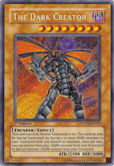 The Dark Creator [PTDN-EN017] Secret Rare - Josh's Cards