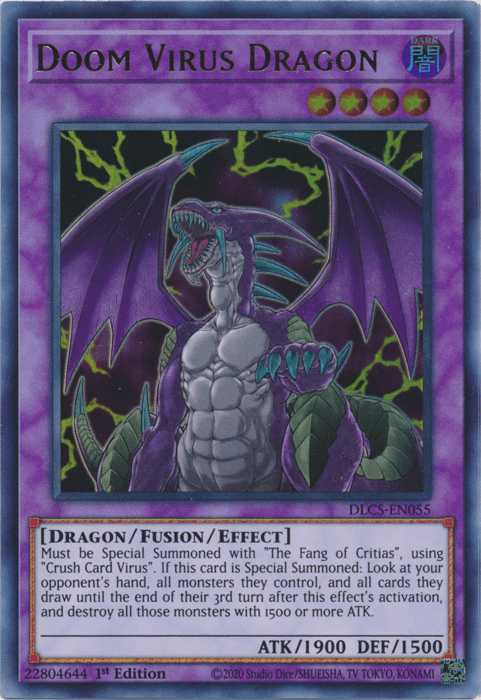 Doom Virus Dragon [DLCS-EN055] Ultra Rare - Josh's Cards
