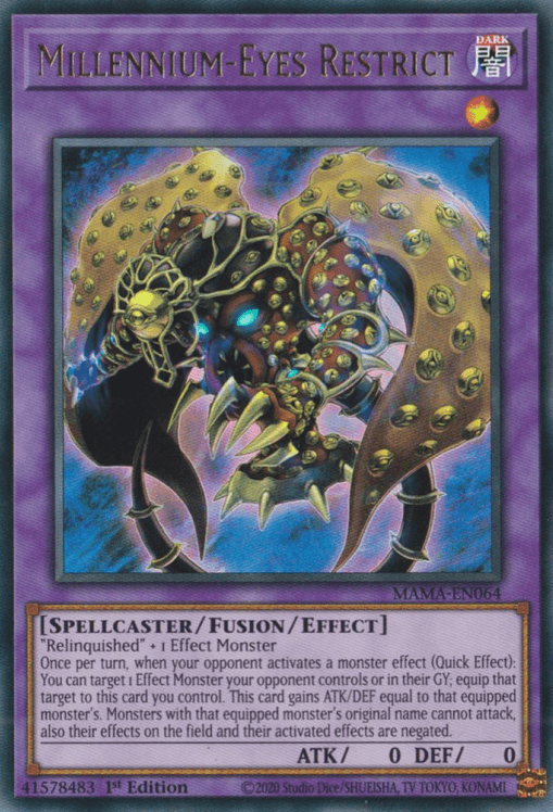 Millennium-Eyes Restrict [MAMA-EN064] Ultra Rare - Josh's Cards