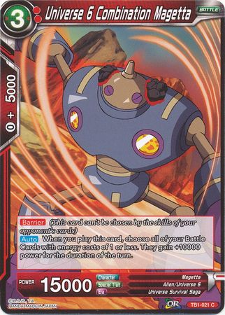 Universe 6 Combination Magetta (TB1-021) [The Tournament of Power] Parallel Foil