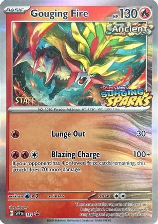 Gouging Fire (Staff) 151 - SV Scarlet & Violet Promo Cards Holofoil