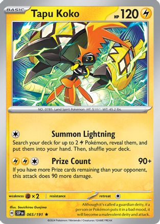 Tapu Koko 065/191 - Deck Exclusives