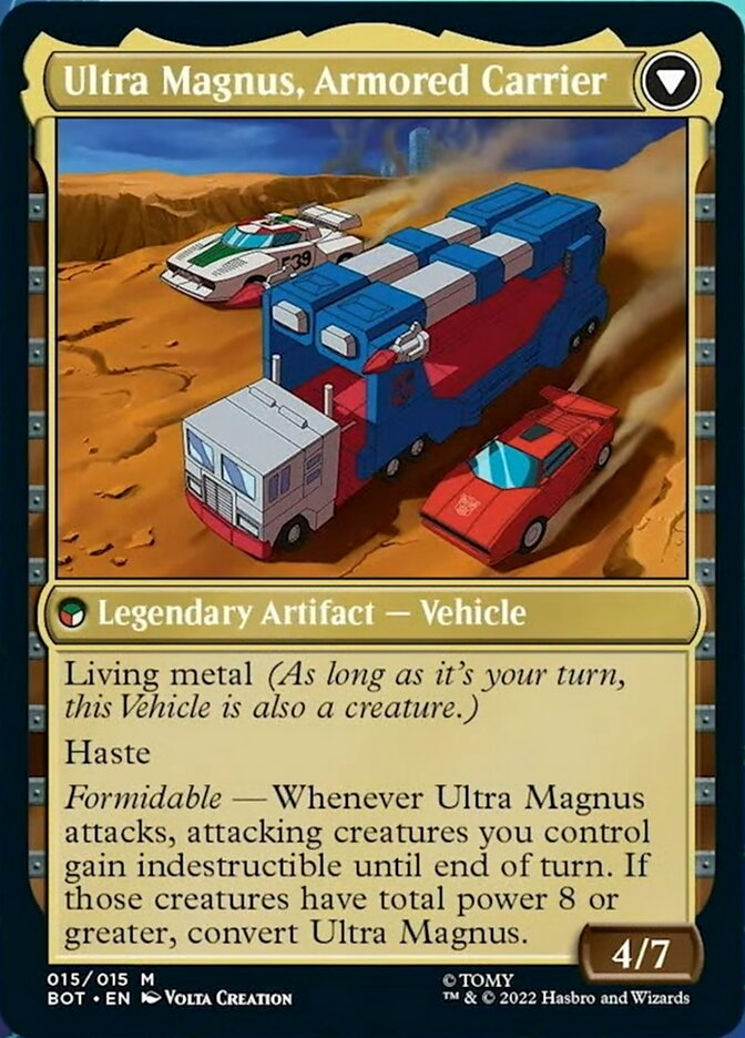 Ultra Magnus, Tactician // Ultra Magnus, Armored Carrier (BOT-015) - Transformers: (convertdfc) Foil