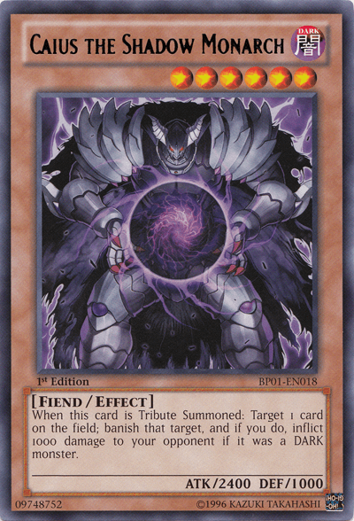 Caius the Shadow Monarch [BP01-EN018] Rare - Josh's Cards