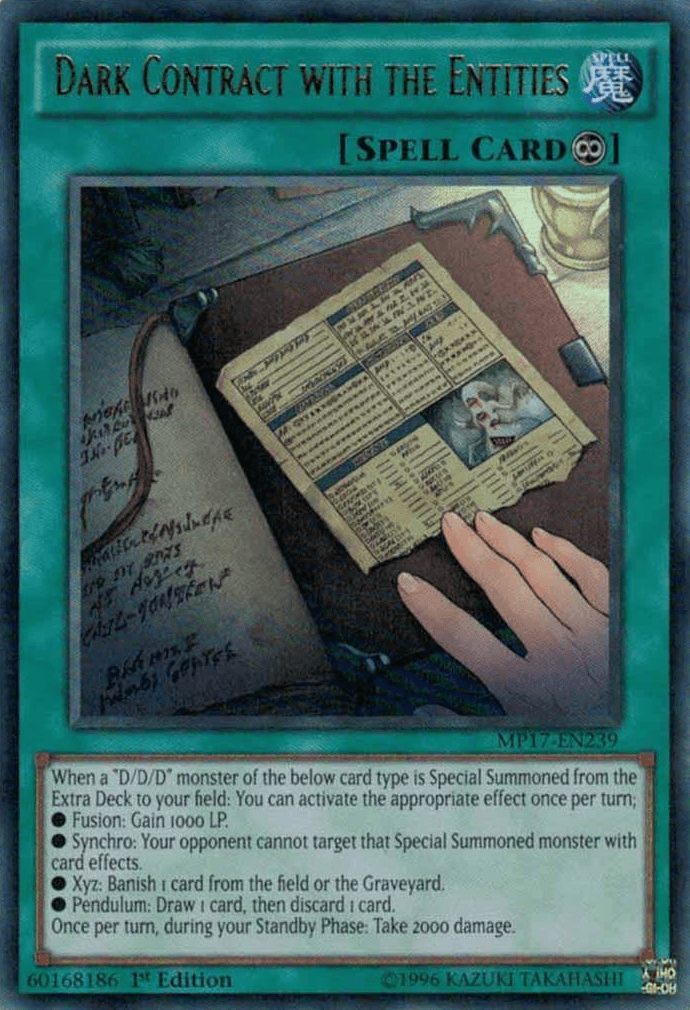Dark Contract with the Entities [MP17-EN239] Ultra Rare - Josh's Cards
